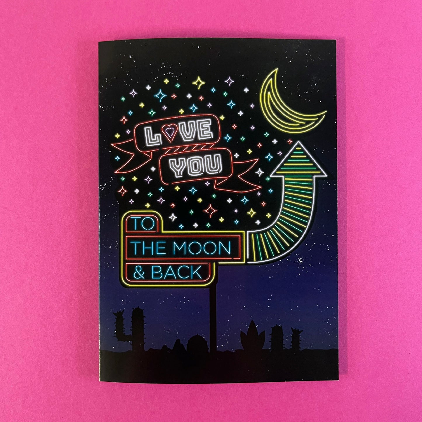 "Love you to the moon & back" card