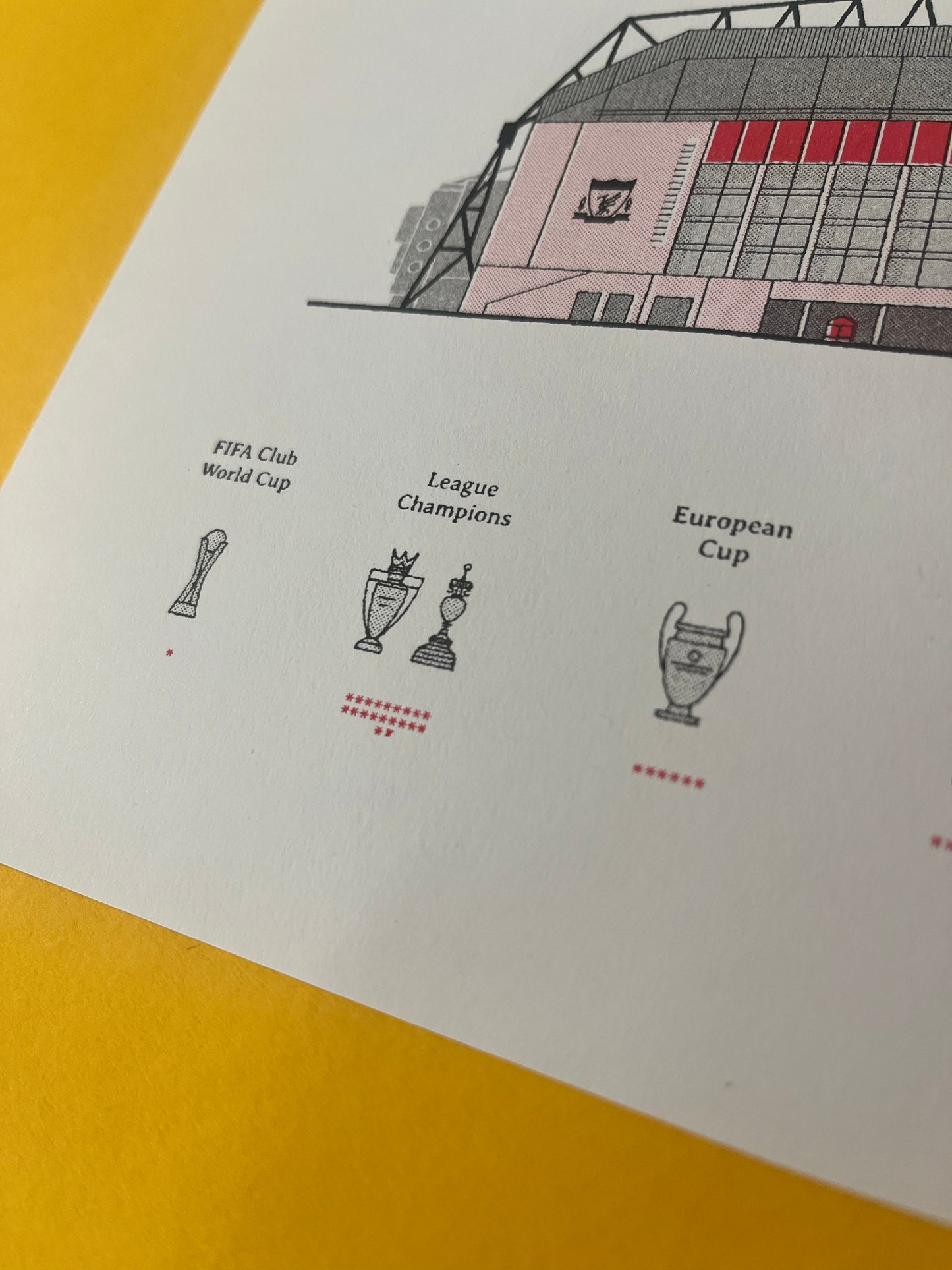 20 Times Liverpool Football Club Anfield Risograph