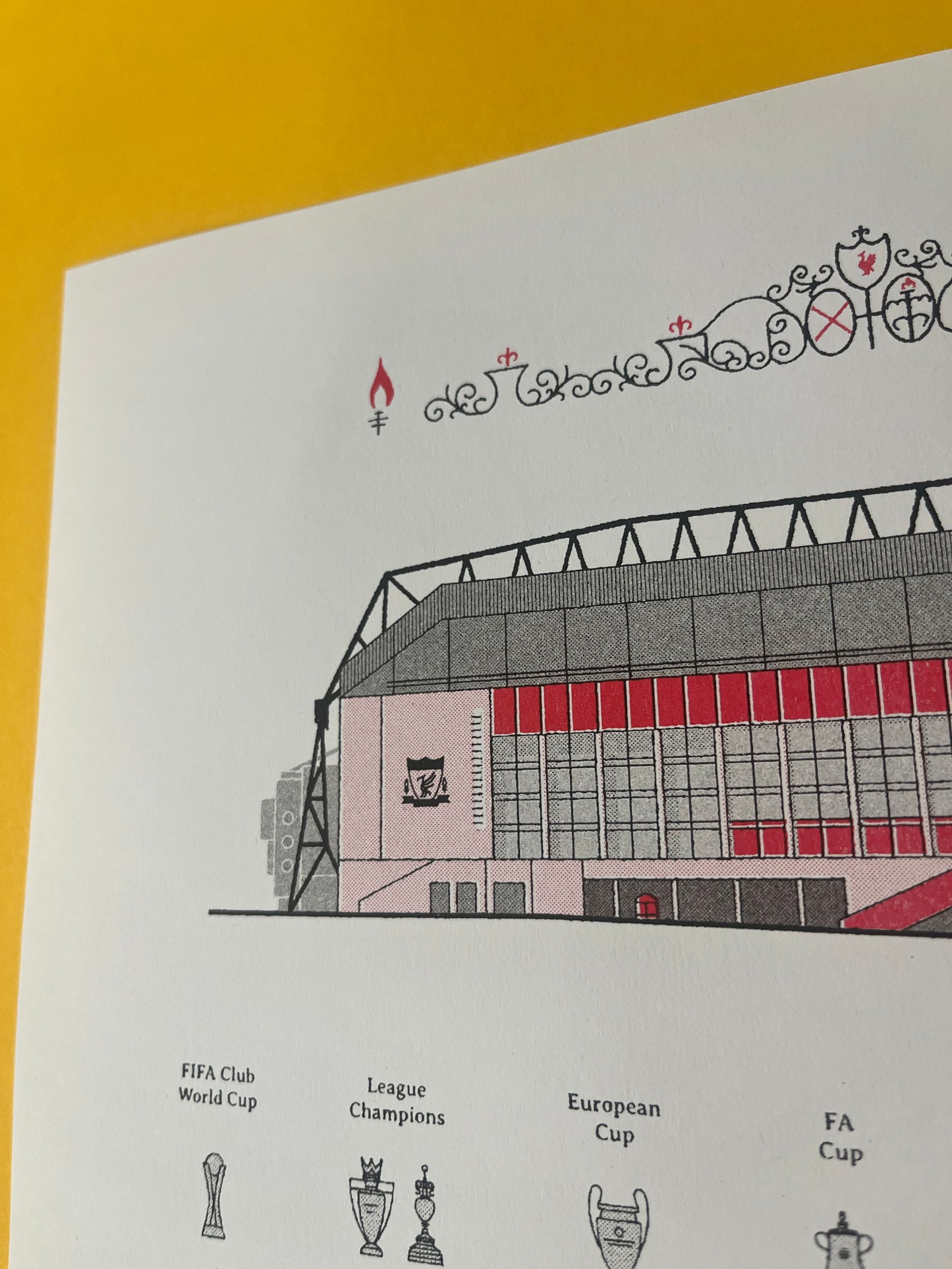 20 Times Liverpool Football Club Anfield Risograph