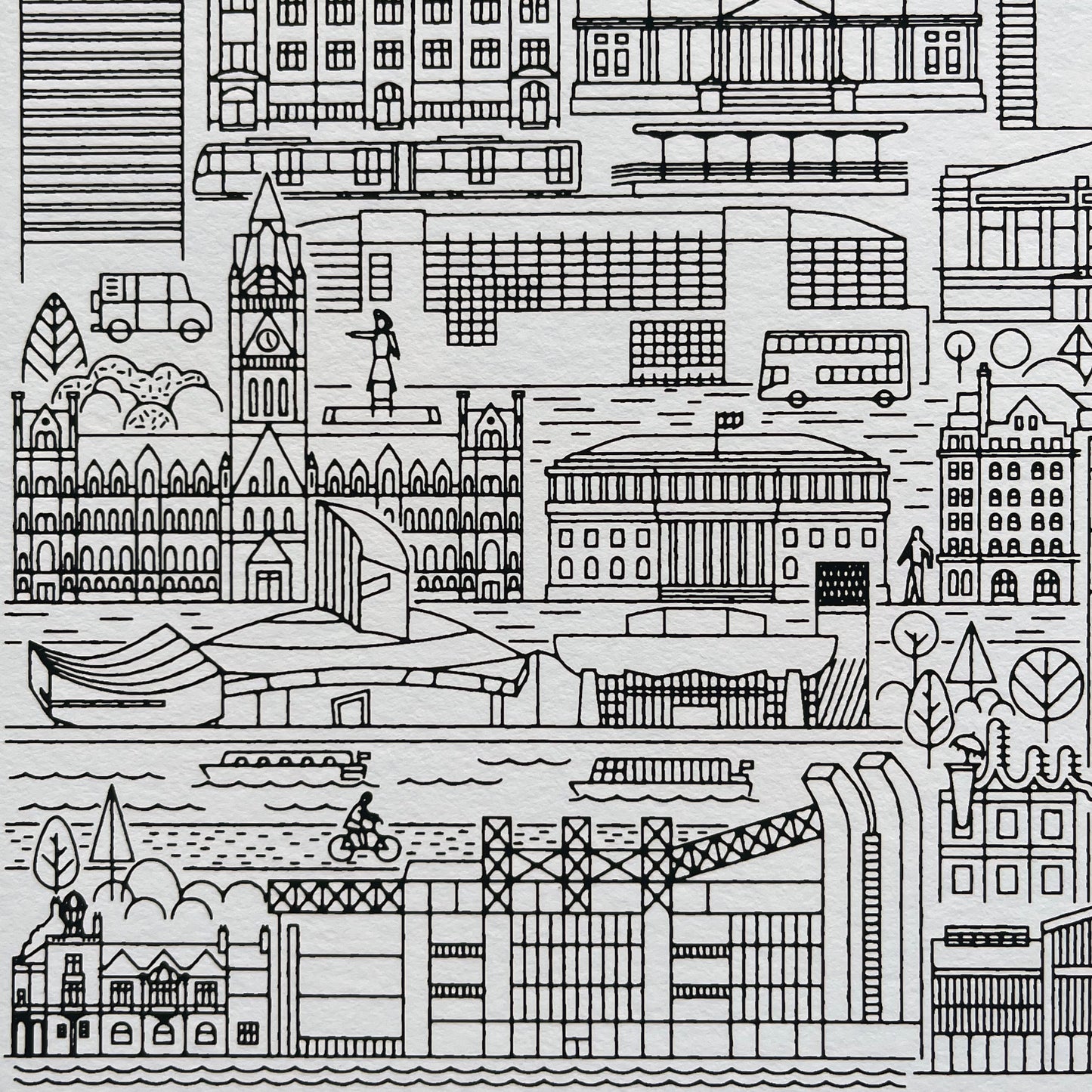 Manchester Cityscape Print