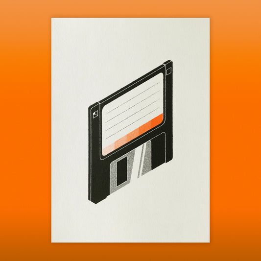 Floppy Disk Risograph