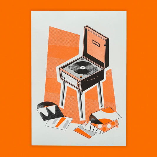 Record Player / Vinyl Risograph