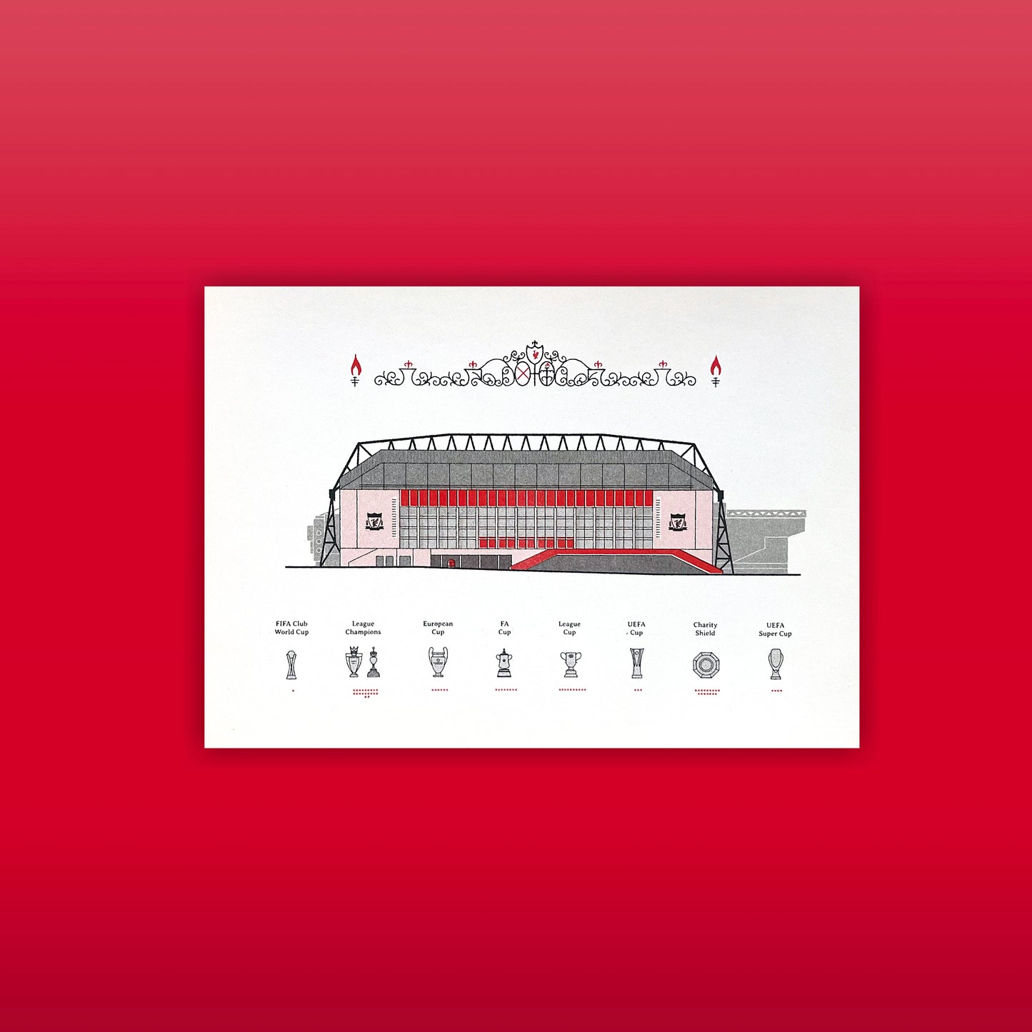 20 Times Liverpool Football Club Anfield Risograph