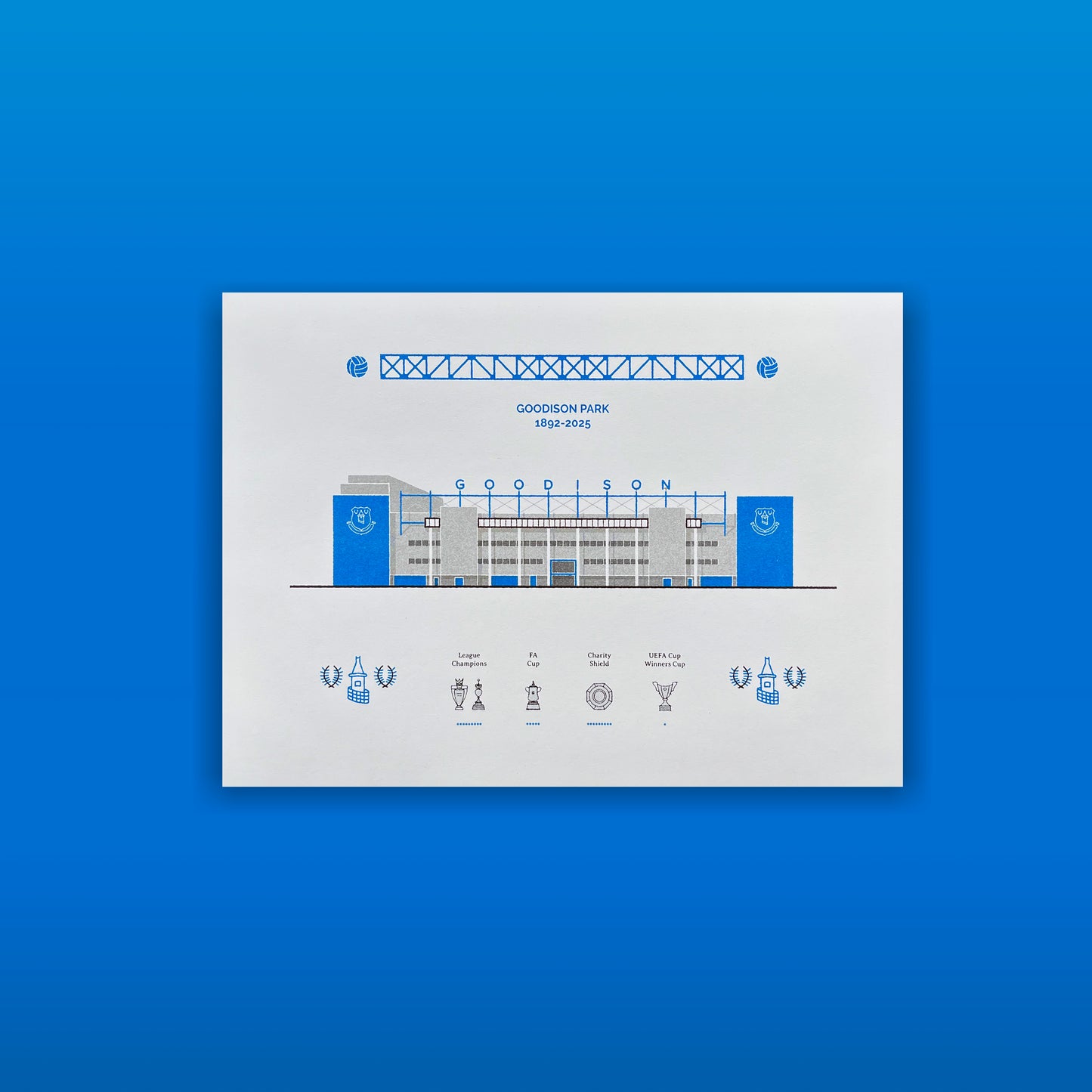 Everton FC Stadium print set