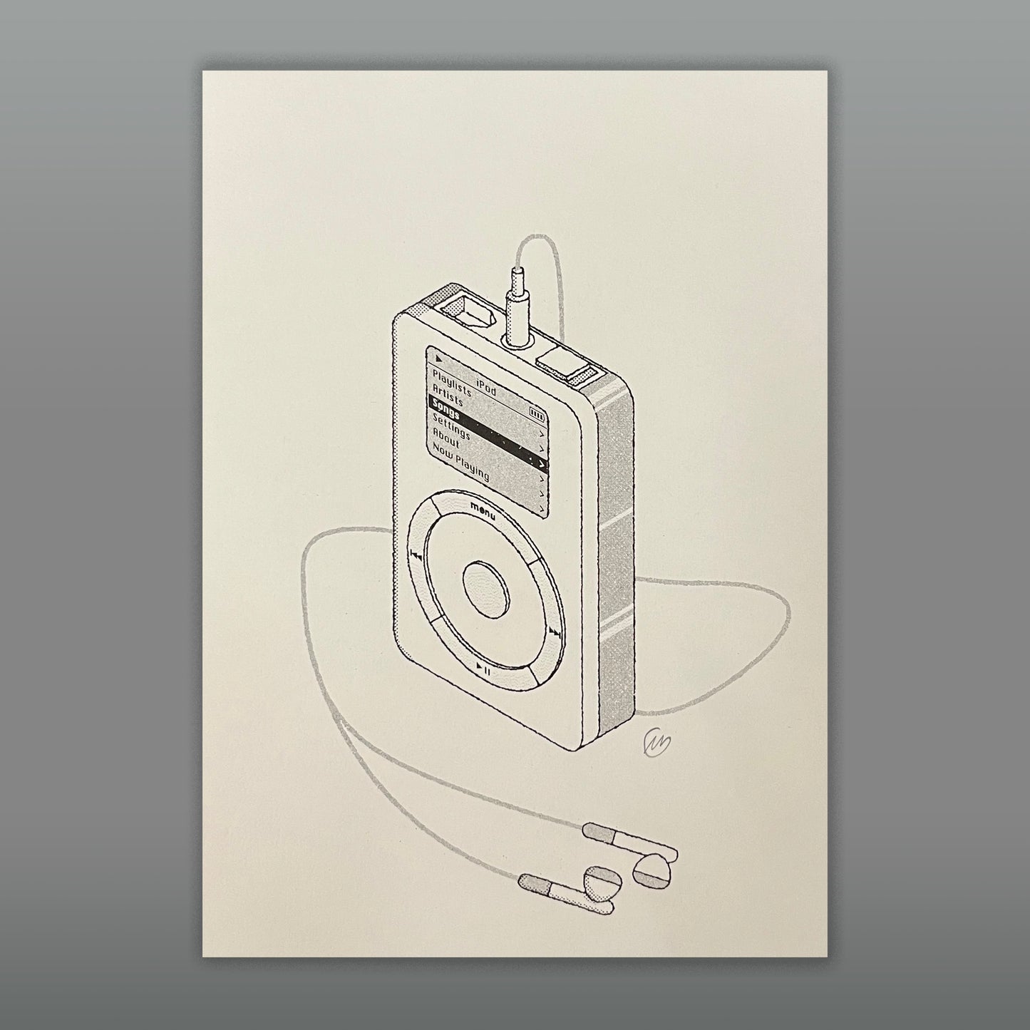 Original iPod – A5 Risograph Print