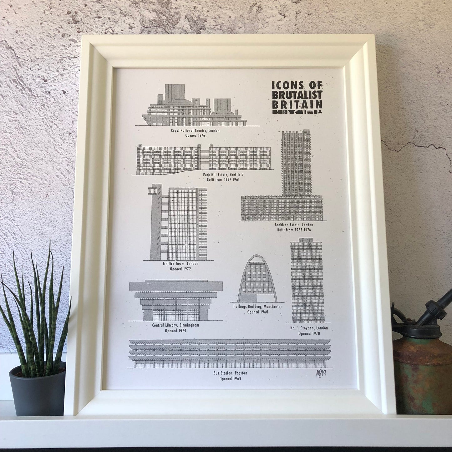 Brutalist Britain Risograph