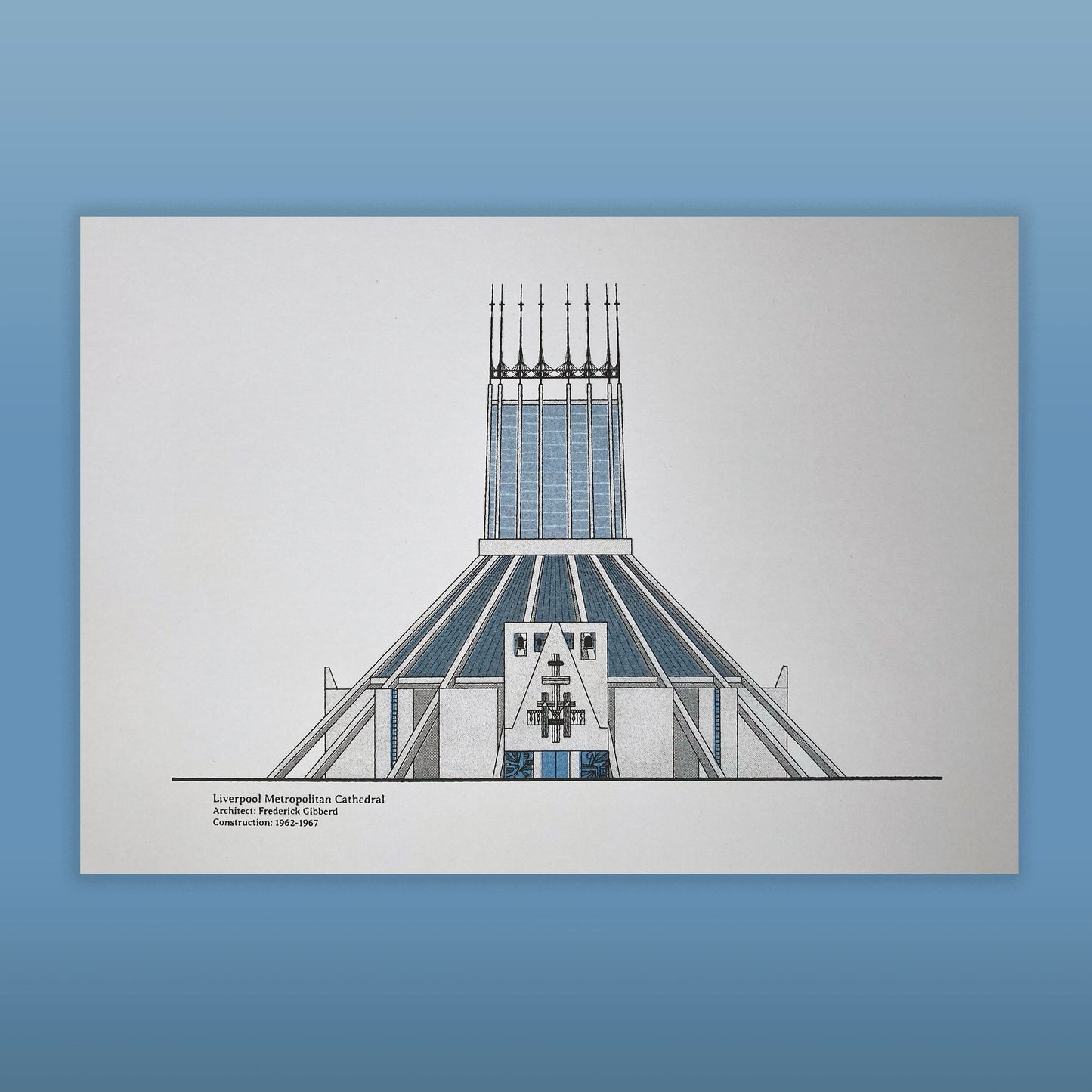 Liverpool Metropolitan Cathedral Risograph