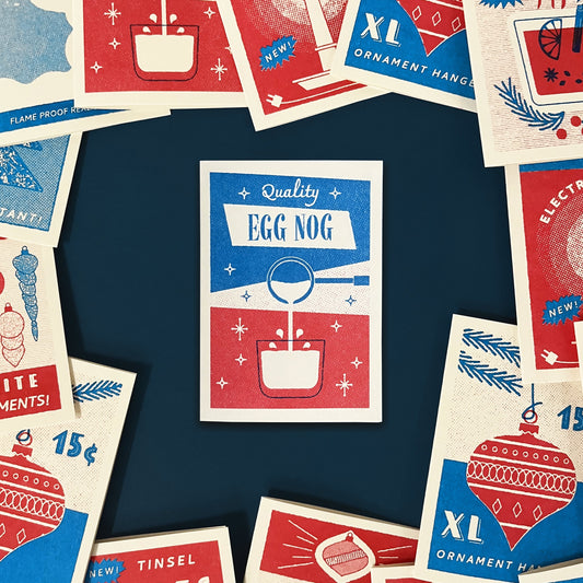 Eggnog – Risograph Mini Christmas Card