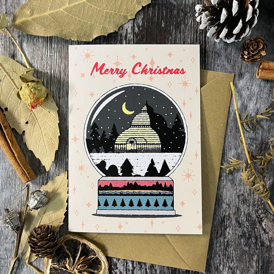 Sefton Park Palmhouse Snowglobe Liverpool Christmas Card