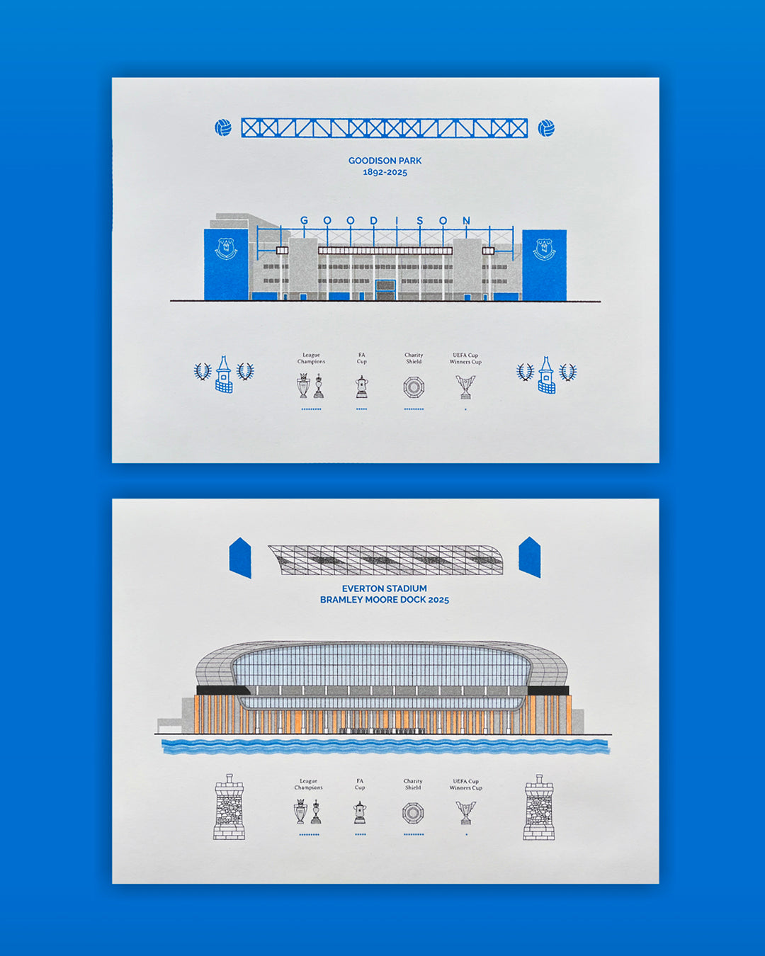Everton FC Stadium print set