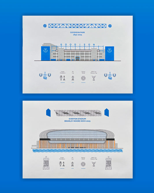 Everton FC Stadium print set