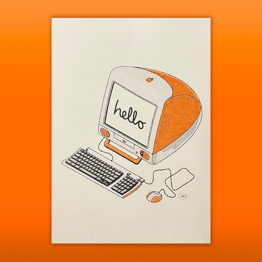 iMac G3 – A5 Risograph Print