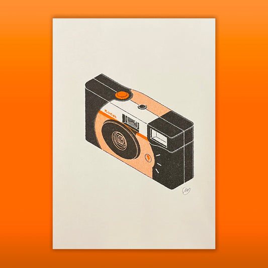 Kodak Disposable Camera – A5 Risograph Print