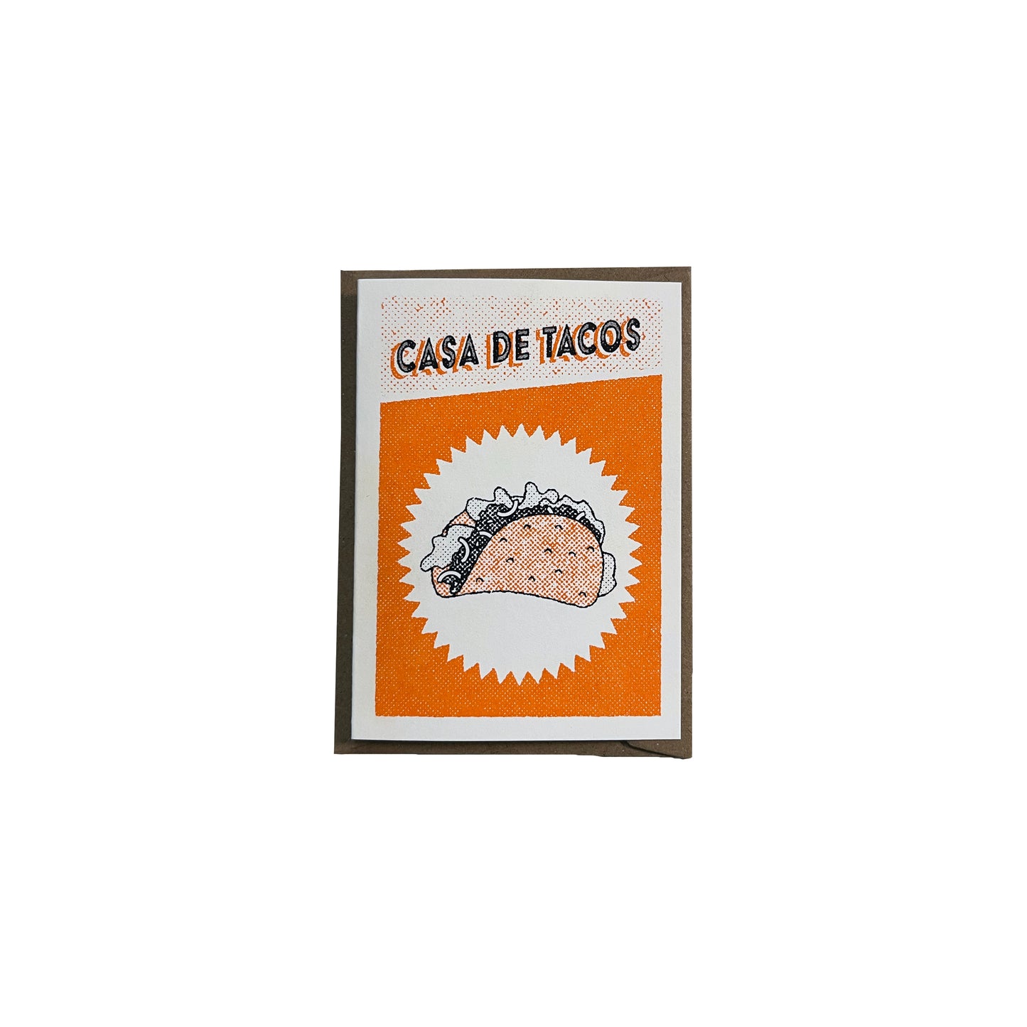 Casa de Tacos - Risograph Mini Greeting Card
