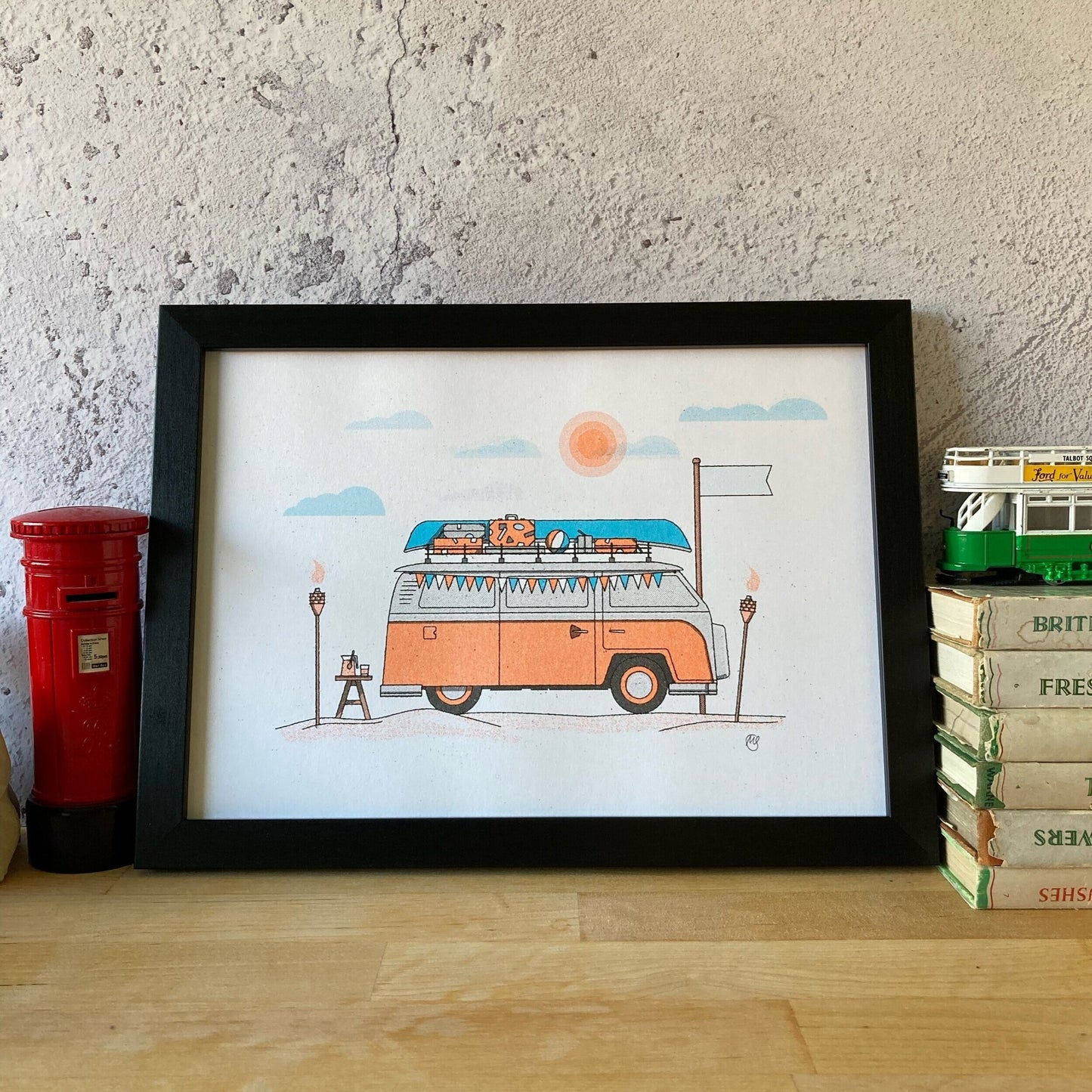 VW Camper Van Risograph