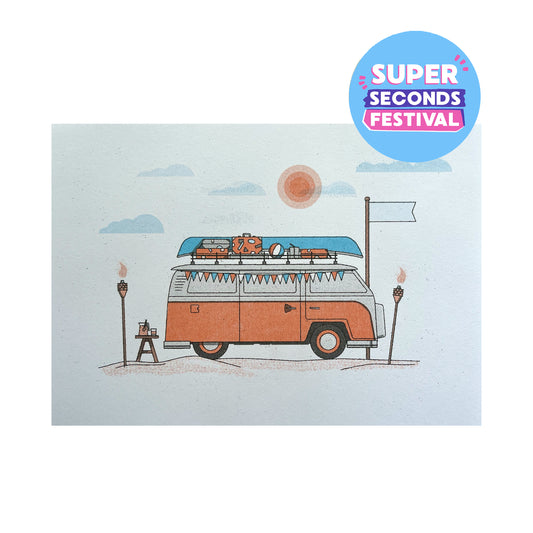 SECONDS: VW Campervan Print