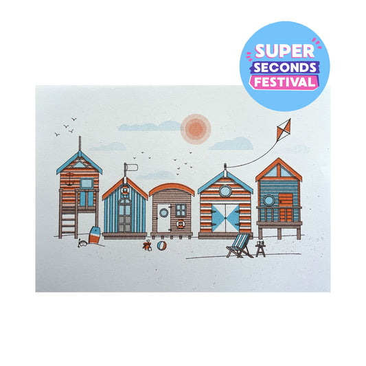 SECONDS: Beach Huts Print