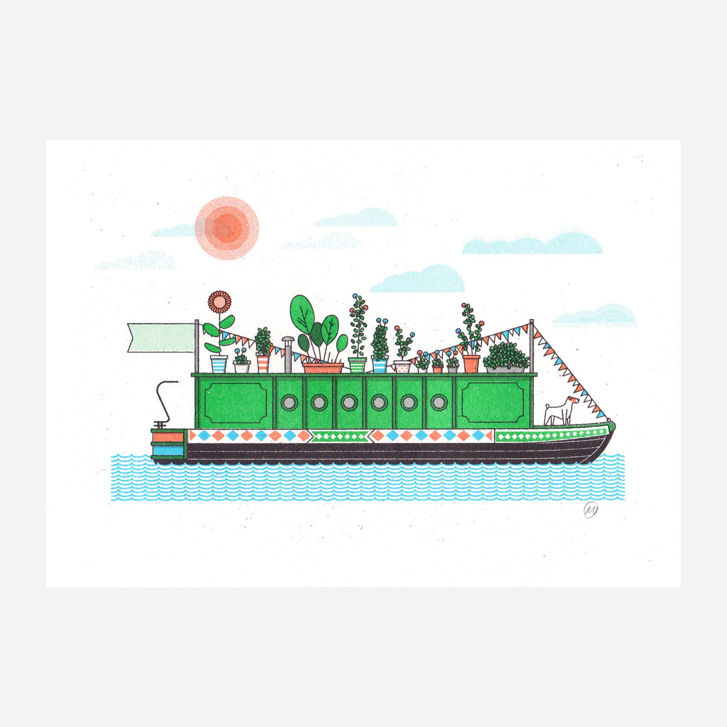 Narrowboat Risograph