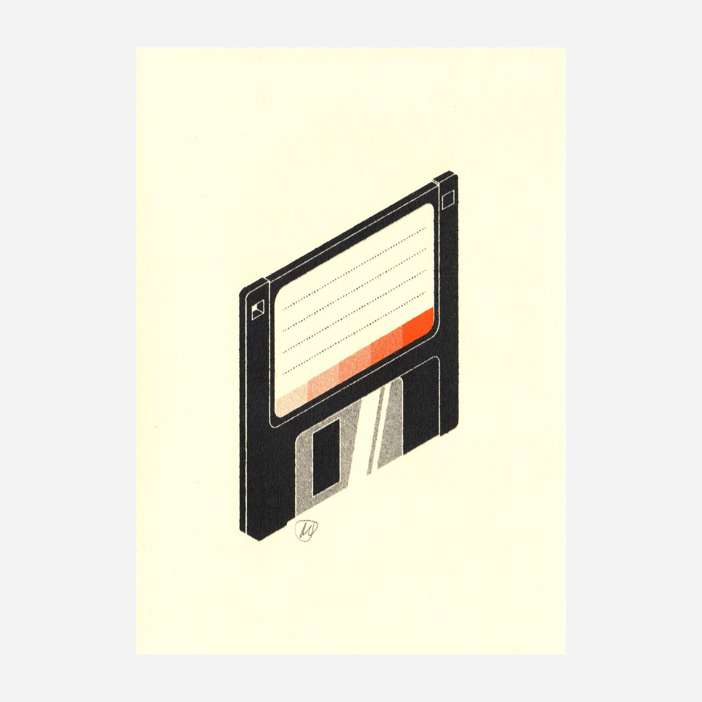 Floppy Disk Risograph
