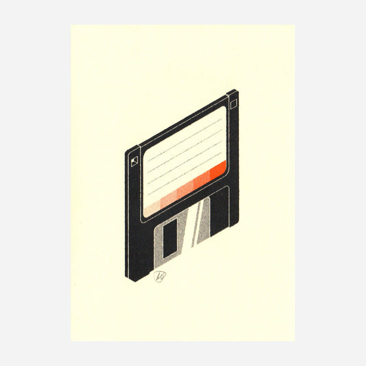 Floppy Disk Risograph